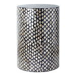 Столик круглый с инкрустацией Laura Black варинант исполнения - 1 | Loft Concept в Саратове