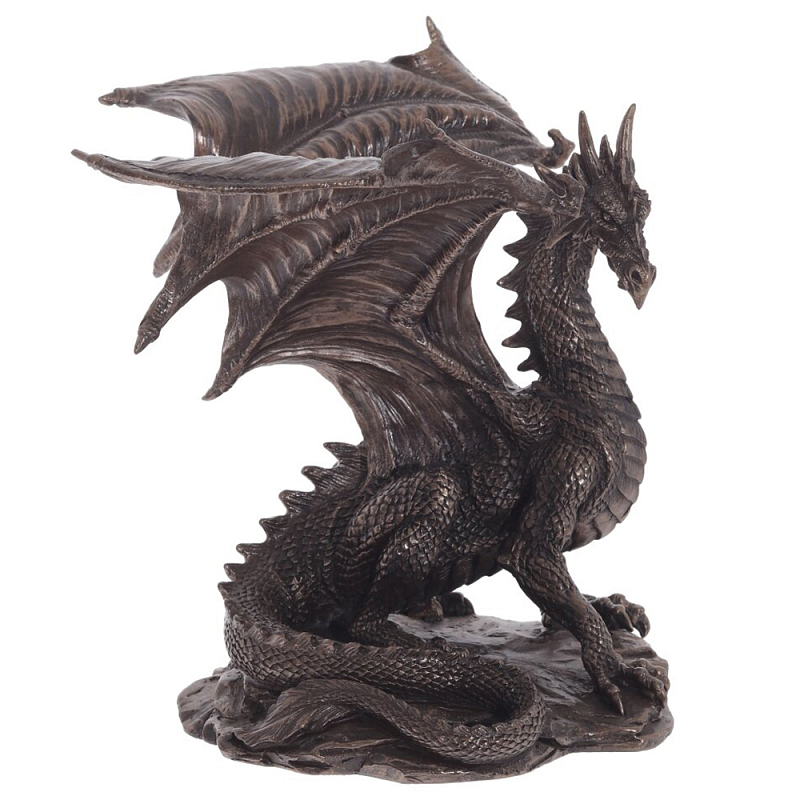 Декоративная статуэтка Дракон Dragon Brown Statuette Коричневый Декоративная статуэтка Дракон Dragon Brown Statuette Коричневый в Саратове | Loft Concept