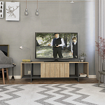 ТВ-тумба с откидной дверцей и 4-мя полками ZITANO TV STAND OAK варинант исполнения - 1 | Loft Concept в Саратове