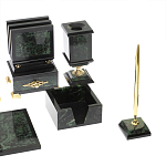 Настольный письменный набор из нефрита в подарочной коробке Victorious варинант исполнения - 5 | Loft Concept в Саратове