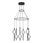 Люстра светодиодная с 6-ю сферическими стеклянными плафонами Splatter варинант исполнения - 1 | Loft Concept в Саратове