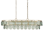 Люстра овальной формы с каскадом из декоративных элементов Harmony of Light варинант исполнения - 3 | Loft Concept в Саратове