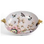 Белое фарфоровое блюдо с изображением бабочек Eden Garden варинант исполнения - 2 | Loft Concept в Саратове