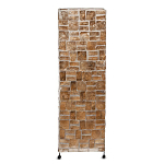 Торшер из перламутра на металлическом каркасе Indonesian Tower 2 варинант исполнения - 1 | Loft Concept в Саратове