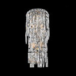 Бра с каскадом из прозрачного хрусталя и корпусом из металла цвета хром Constant Sparks варинант исполнения - 3 | Loft Concept в Саратове