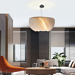 Подвесной светильник с белыми изящными декоративными лепестками Volumetric Petal Lamp варинант исполнения - 5 | Loft Concept в Саратове