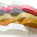 Дизайнерский модульный диван волнистой формы с цветным принтом Poltronova Superonda Sofa варинант исполнения - 43 | Loft Concept в Саратове