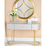 Консоль овальная на золотистых фигруных ножках Wall Console варинант исполнения - 4 | Loft Concept в Саратове