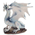 Декоративная статуэтка Белый Дракон Dragon White Statuette варинант исполнения - 3 | Loft Concept в Саратове