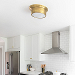 Потолочный светильник круглый цвета состаренная латунь Modern Simple Ceiling Light варинант исполнения - 3 | Loft Concept в Саратове