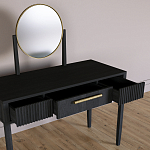 Туалетный Стол с зеркалом Primo Черный дуб варинант исполнения - 7 | Loft Concept в Саратове