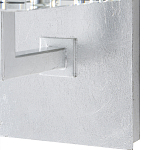 Бра серебряное с фактурным прозрачным абажуром Optical Crystal варинант исполнения - 2 | Loft Concept в Саратове