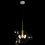 Подвесной светильник со стеклянными плафоном в виде шара и золотыми деталями & Coombes варинант исполнения - 2 | Loft Concept в Саратове