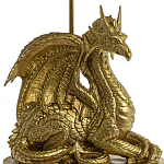 Настольная лампа с абажуром Дракон Golden Dragon Lamp Beige варинант исполнения - 6 | Loft Concept в Саратове