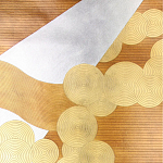 Обои ручная роспись в стиле Арт-деко Namban Colourway SC-290 on Deep Rich Gold gilded paper варинант исполнения - 1 | Loft Concept в Саратове