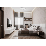 Потолочный светильник овальной формы белого цвета с 7-ю лампами Lunar Pebbles варинант исполнения - 12 | Loft Concept в Саратове