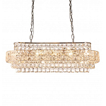 Люстра овальной формы хрустальная в неоклассическом стиле Majesty варинант исполнения - 5 | Loft Concept в Саратове