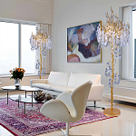 Торшер в виде золотого дерева с листьями FAIRYTREE Light варинант исполнения - 3 | Loft Concept в Саратове