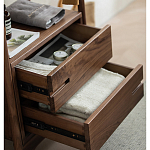 Вешалка деревянная с 2- мя ящиками Moon Walnut Furniture варинант исполнения - 9 | Loft Concept в Саратове