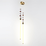 Бра с 2-мя вертикальными акриловыми светодиодными трубками и декоративными шариками PEARLS Suspension варинант исполнения - 1 | Loft Concept в Саратове