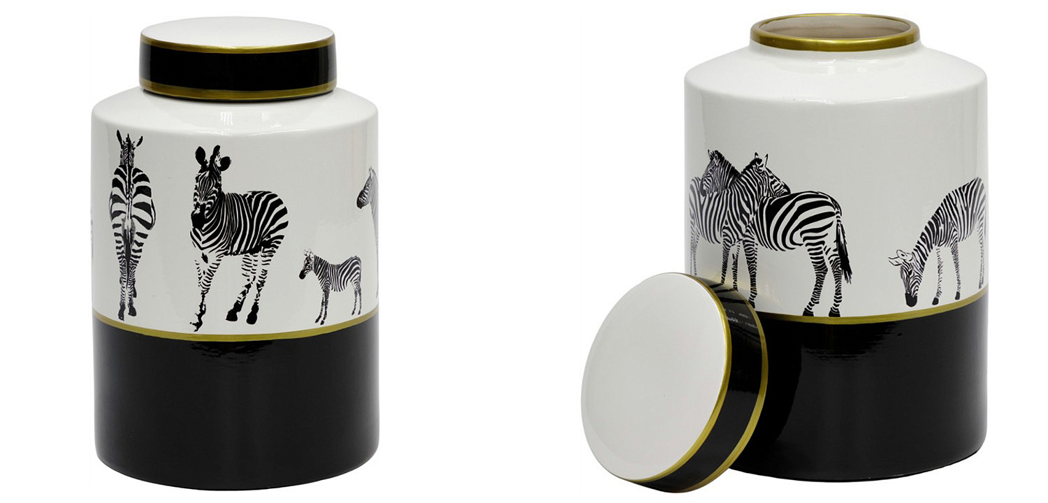 Ваза Zebra Vase white and black 26 Ваза Zebra Vase white and black 26 - Loft-Concept в Саратове