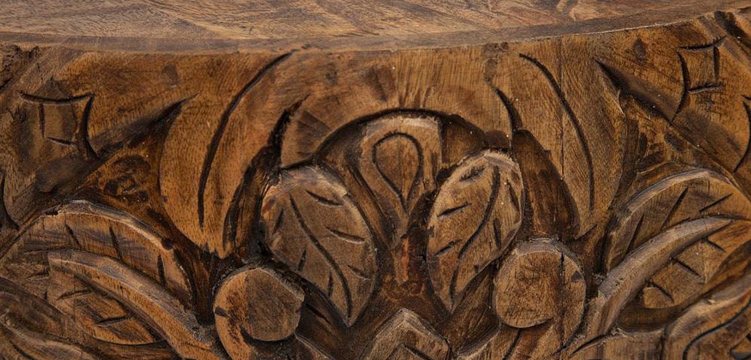 Кофейный стол Indian Carved Mango Tree  - Loft-Concept в Саратове
