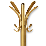 Вешалка золотого цвета с 4-мя крючками из пластика Curves Hangers варинант исполнения - 2 | Loft Concept в Саратове