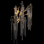 Бра с бронзовыми акцентами и прозрачными стеклянными каплями Droplet Bra варинант исполнения - 2 | Loft Concept в Саратове