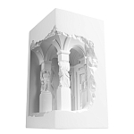 Встраиваемый в стену гипсовый светильник под покраску с колоннами и арками в античном стиле Antiquity Athena варинант исполнения - 6 | Loft Concept в Саратове