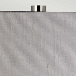 Настольная лампа с цилиндрическим абажуром и прозрачным стеклянным основанием Quintiesse варинант исполнения - 6 | Loft Concept в Саратове