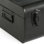 Металлический сундук Metal Chest Black варинант исполнения - 3 | Loft Concept в Саратове