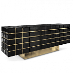 Дизайнерский комод в сочетании черного и золотого цвета Nubian варинант исполнения - 1 | Loft Concept в Саратове