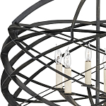 Люстра черная из эллиптических элементов Overlapping Orbits варинант исполнения - 1 | Loft Concept в Саратове