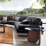 Дизайнерский журнальный стол c круглой столешницей на фигурном основании Usake варинант исполнения - 1 | Loft Concept в Саратове