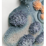 Тканый вручную Большой абстрактный гобелен Frost Forest варинант исполнения - 2 | Loft Concept в Саратове