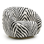 Кресло Bear с принтом Зебра варинант исполнения - 1 | Loft Concept в Саратове