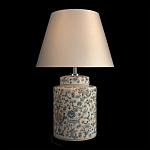 Настольная лампа цилиндрическая с цветочной росписью Lamp Flower Painting варинант исполнения - 3 | Loft Concept в Саратове