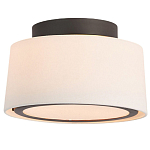 Потолочный светильник с круглым хлопковым абажуром Frosted Diffuser варинант исполнения - 1 | Loft Concept в Саратове