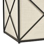 Пуф бежевый с черной металлической рамой Beige Pouf варинант исполнения - 2 | Loft Concept в Саратове