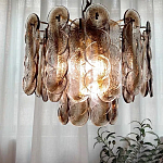 Люстра из круглых стеклянных элементов Vienna варинант исполнения - 2 | Loft Concept в Саратове