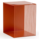 Оранжевый приставной стол из металла Lattice варинант исполнения - 1 | Loft Concept в Саратове