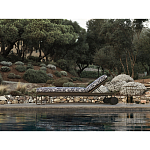 Шезлонг на металлическом каркасе с регулируемой спинкой GUELL Sunbed варинант исполнения - 9 | Loft Concept в Саратове