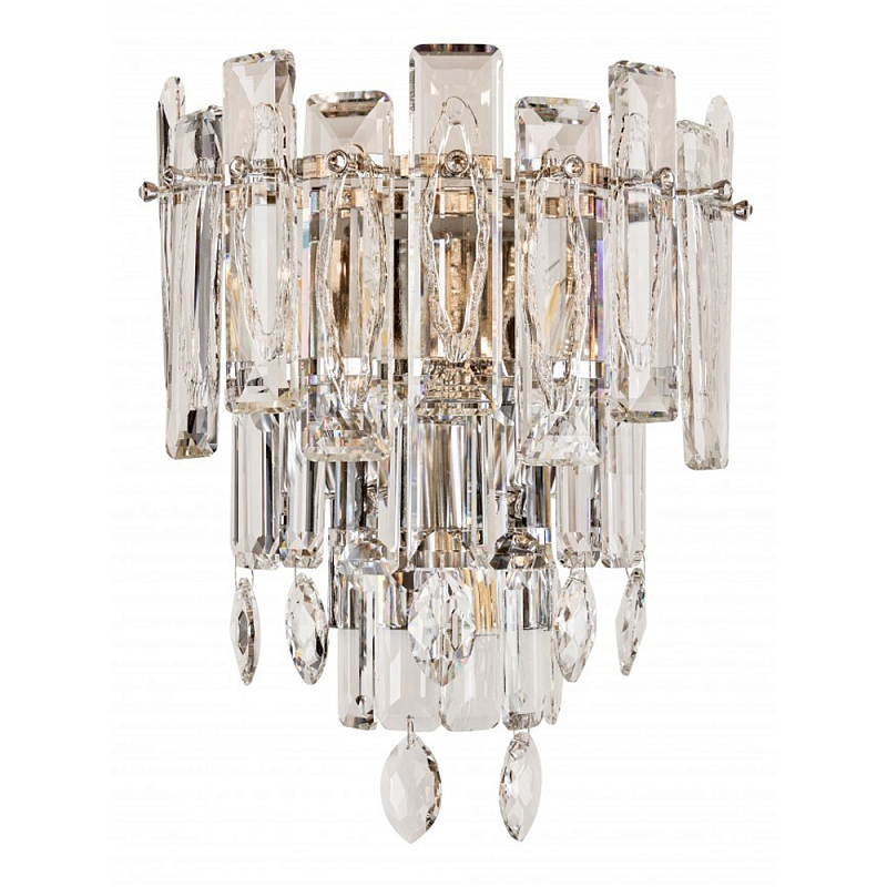 Бра с хрустальными подвесками Gorgeous Crystal Light Золотой Прозрачный Хром Бра с хрустальными подвесками Gorgeous Crystal Light Золотой Прозрачный Хром в Саратове | Loft Concept