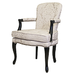 Кресло c растительным орнаментом Aubrey Classical Armchair beige jacquard варинант исполнения - 3 | Loft Concept в Саратове