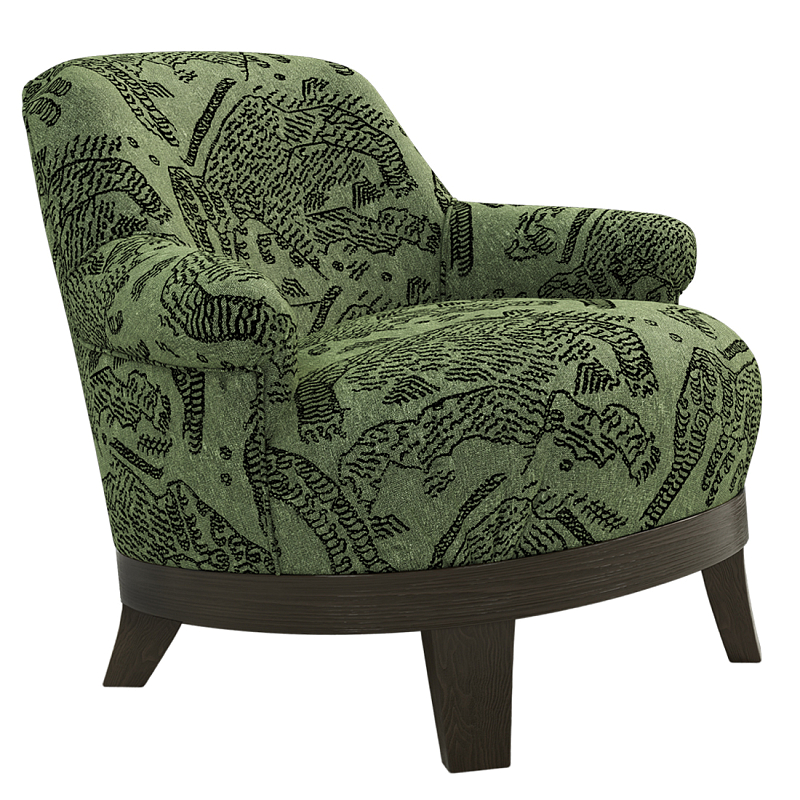 Кресло Turin Green Зеленый Коричневый в Саратове | Loft Concept 