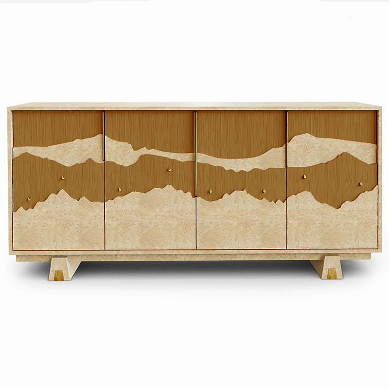 Буфет Okinawa Ginger Large Бежевый Горчичный Золотой в Саратове | Loft Concept 