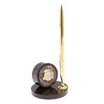 Часы настольные с ручкой из натурального камня Stone Clock варинант исполнения - 5 | Loft Concept в Саратове