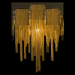 Бра с перфорированными металлическими дугами и цепочками 22 см Atlantis Chain варинант исполнения - 4 | Loft Concept в Саратове