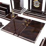 Настольный письменный набор из природного камня обсидиана Team leader варинант исполнения - 2 | Loft Concept в Саратове