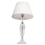 Настольная лампа хрустальная с белым абажуром Diamond Facets варинант исполнения - 2 | Loft Concept в Саратове